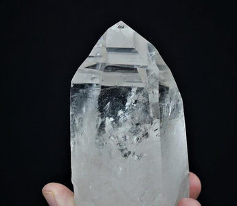 Lemurian Quartz crystal with horizontal striations containing encoded wisdom