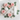 Selenite wand, palm stone and tower on white marble with pink roses and eucalyptus
