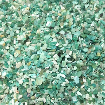 Amazonite Crystal Chips (100g) Pouch for Calm, Clarity & Throat Chakra Balance - Heavenly Crystals Online