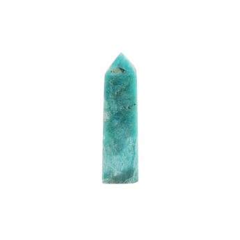 Amazonite with Hematite Tower (51g) – Calm, Grounding, Protection & Emotional Balance - Heavenly Crystals Online