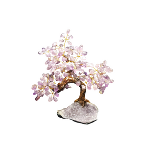 Amethyst Bonsai Tree on Amethyst Cluster (1.915kg) Crystal Energy Decor - Heavenly Crystals Online
