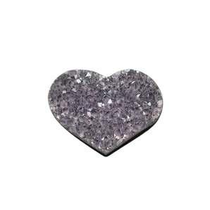 Amethyst Geode Heart 279g with Stand - Love & Emotional Healing Crystal - Heavenly Crystals Online