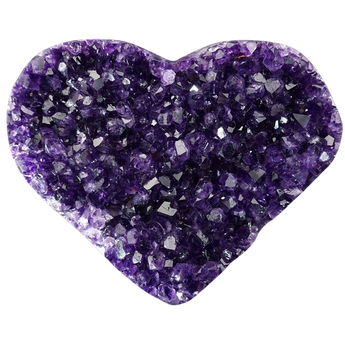 Amethyst Geode Heart 862g with Stand - Love & Emotional Healing Crystal - Heavenly Crystals Online