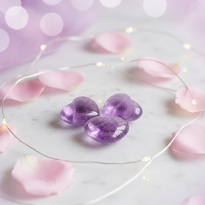 Amethyst Heart Crystal (30g) Love & Spiritual Growth - Heavenly Crystals Online