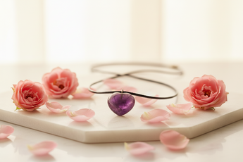 Amethyst Heart Pendant – Calm, Intuition & Spiritual Clarity - Heavenly Crystals Online