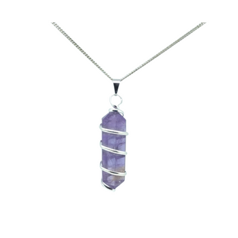 Ametrine Double Terminated Pendant – Balance, Clarity & Manifestation - Heavenly Crystals Online
