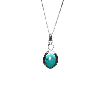 Azurite, Malachite & Chrysocolla Pendant | 925 Silver | Intuition - Heavenly Crystals Online