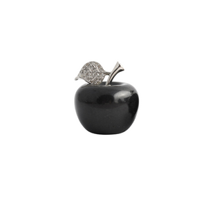 Black Obsidian Apple (45mm) – Protection, Grounding & Transformative Energy - Heavenly Crystals Online