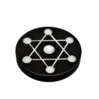 Black Obsidian Crystal Grid – Protection, Grounding & Energy Shielding Plate - Heavenly Crystals Online