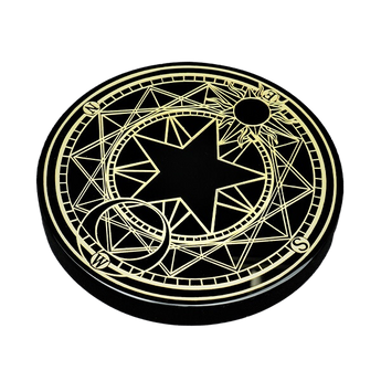 Black Obsidian Engraved Compass Grid Plate – Direction, Protection & Sacred Geometry - Heavenly Crystals Online