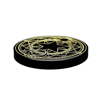 Black Obsidian Engraved Compass Grid Plate – Direction, Protection & Sacred Geometry - Heavenly Crystals Online