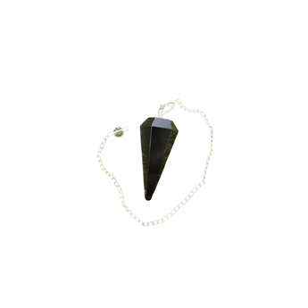 Black Obsidian Faceted Pendulum – Protection, Grounding & Intuition - Heavenly Crystals Online