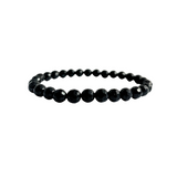 Black Tourmaline Faceted Bracelet - Protection, Grounding & Energy Shielding - Heavenly Crystals Online