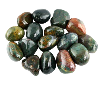 Bloodstone Tumbled Stone – Strength, Courage & Spiritual Vitality - Heavenly Crystals Online