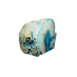 Blue Agate Candle Holder with Tealight Candle (1.095kg) - Calm, Protection & Ambient Glow - Heavenly Crystals Online