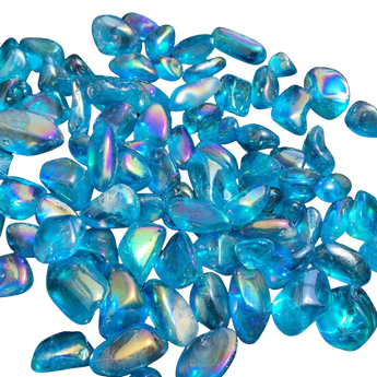 Blue Aura Quartz Tumbled Stone – Calm, Clarity & Spiritual Awakening - Heavenly Crystals Online