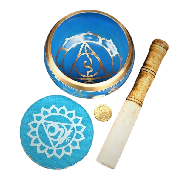Blue Brass Tibetan Singing Bowl – Throat Chakra | Sound Healing ...