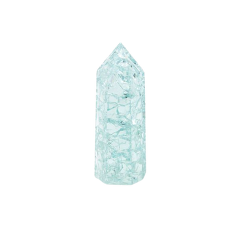 Blue Fire & Ice Quartz Generator (106g) – Calming, Intuitive & High‑Energy Quartz Point - Heavenly Crystals Online