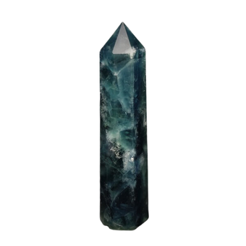 Blue Fluorite Generator Point (1.796kg) – Calm, Clarity, Intuition & Energetic Harmony - Heavenly Crystals Online