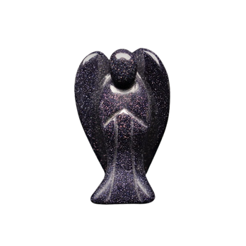 Blue Goldstone Angel (Man-made) - Heavenly Crystals Online