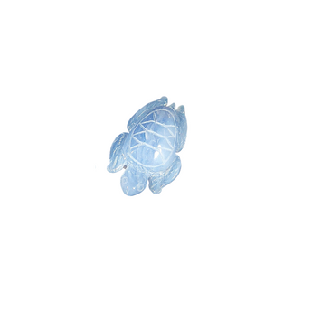 Blue Lace Agate Turtle (37g) Calming & Communication - Heavenly Crystals Online