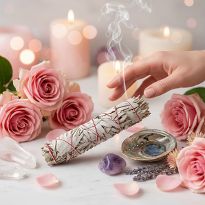 Californian White Sage Smudge Stick – Organic Purification & Cleansing - Heavenly Crystals Online