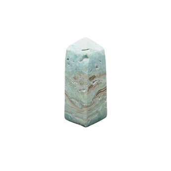 Caribbean Blue Calcite Tower - Heavenly Crystals Online