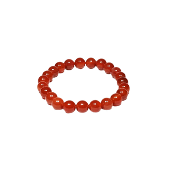 Carnelian Bracelet (8mm) Strength, Passion & Grounding - Heavenly Crystals Online