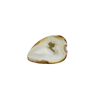 Carnelian Geode (91g) Natural Agate & Quartz Druzy Crystal for Vitality & Creativity - Heavenly Crystals Online