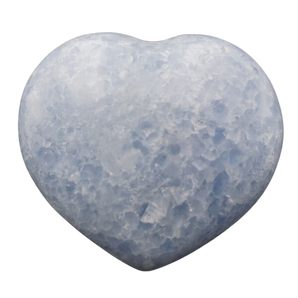 Celestite Heart with Stand (343g) – Peace, Angels & Higher Guidance - Heavenly Crystals Online