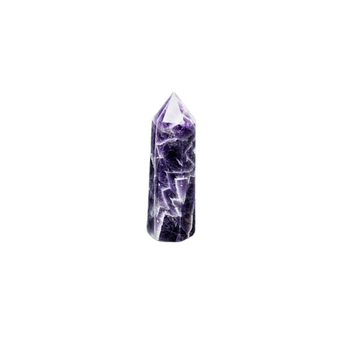 Chevron Amethyst Generator Point (55g) – Intuition, Protection & Spiritual Clarity - Heavenly Crystals Online