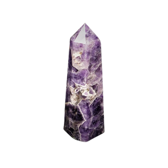 Chevron Amethyst with druzy Generator Point (1.268kg) – Intuition, Protection & Spiritual Clarity - Heavenly Crystals Online
