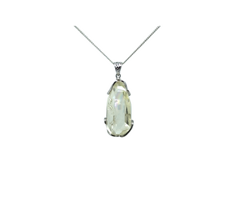 Citrine Pendant with Silver Chain – Crystal Necklace for Joy & Clarity - Heavenly Crystals Online