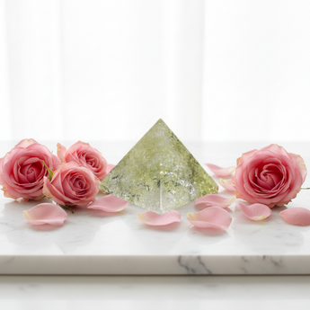 Citrine Pyramid (159g) – Sacred Geometry for Focus, Manifestation & Abundance - Heavenly Crystals Online