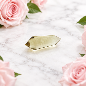 Citrine Vogel Wand 24 Facets (18g) - Manifestation, Abundance & Focused Intention - Heavenly Crystals Online