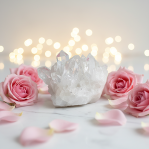 Clear Quartz Cluster (290g) – Clarity, Amplification & Pure Light Energy - Heavenly Crystals Online