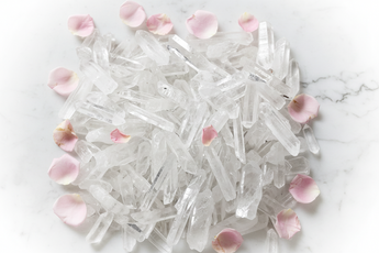 Clear Quartz Gridding Point (100g) Natural Crystal in Organza Pouch for Amplification & Energy Alignment
- Heavenly Crystals Online