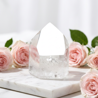 Clear Quartz Master Channeling Point (208g) – Higher Guidance, Clarity & Intuitive Wisdom - Heavenly Crystals Online
