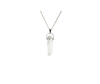 Clear Quartz Pendant with Silver Chain for Clarity & Focus - Heavenly Crystals Online