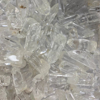 Clear Quartz Polished Gridding Point (100g) Amplification, Clarity & Energy Grids in Organza Pouch - Heavenly Crystals online