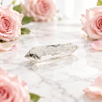 Clear Quartz Vogel Wand 24 Facets (28g) - Clarity, Healing & Amplification - Heavenly Crystals Online