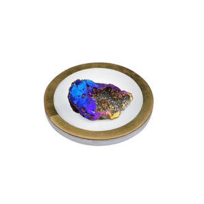 Cobalt Aura Quartz Geode (40g) High‑Vibrational, Cleansing & Intuition Crystal - Heavenly Crystals Online