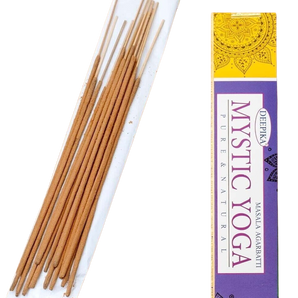 Deepika Mystic Yoga Incense Sticks – Sacred Aroma for Balance, Focus & Inner Peace - Heavenly Crystals Online
