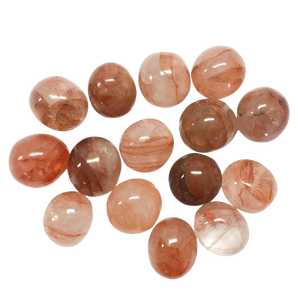 Fire Quartz Orb Tumbled Stone – Hematoid Quartz for Grounding, Clarity & Vital Energy - Heavenly Crystals Online