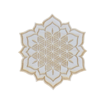 Flower of Life Lotus Crystal Grid – Enlightenment & Sacred Geometry Energy - Heavenly Crystals Online