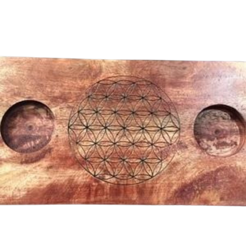 Flower of Life Rectangle Crystal Grid – Sacred Geometry for Manifestation & Energy Work - Heavenly Crystals Online