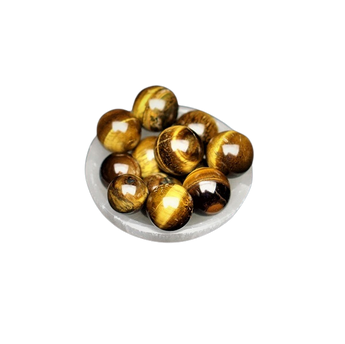 Golden Brown Tigers Eye Sphere (35mm) – Protection, Confidence & Personal Power - Heavenly Crystals Online