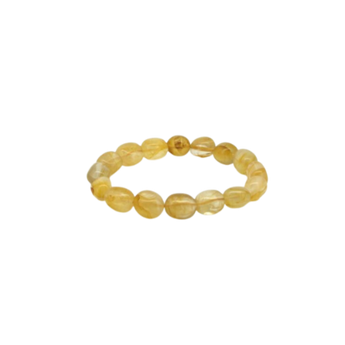 Golden Healer Quartz Bracelet (11mm) High‑Vibration Healing, Alignment & Inner Radiance - Heavenly Crystals Online