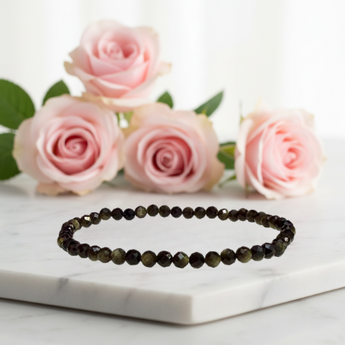 Golden Sheen Obsidian Bracelet – Protection, Empowerment & Inner Vision - Heavenly Crystals Online