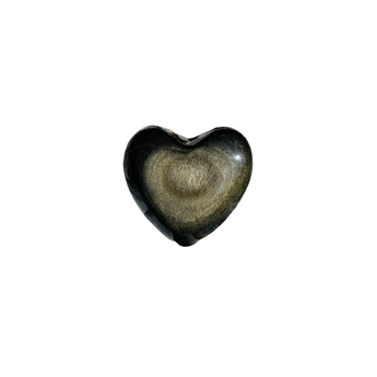 Golden Sheen Obsidian Heart – Protection & Personal Power - Heavenly Crystals Online